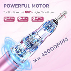 TUOBEO handpiece close-up highlighting aluminum grip for steady precision