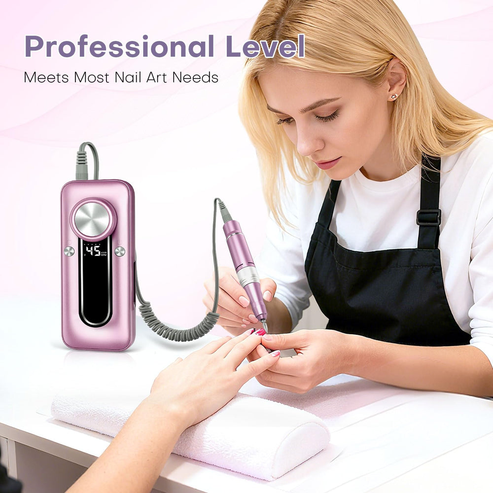 Salon table scene with TUOBEO for mobile nail techs and client-ready setup