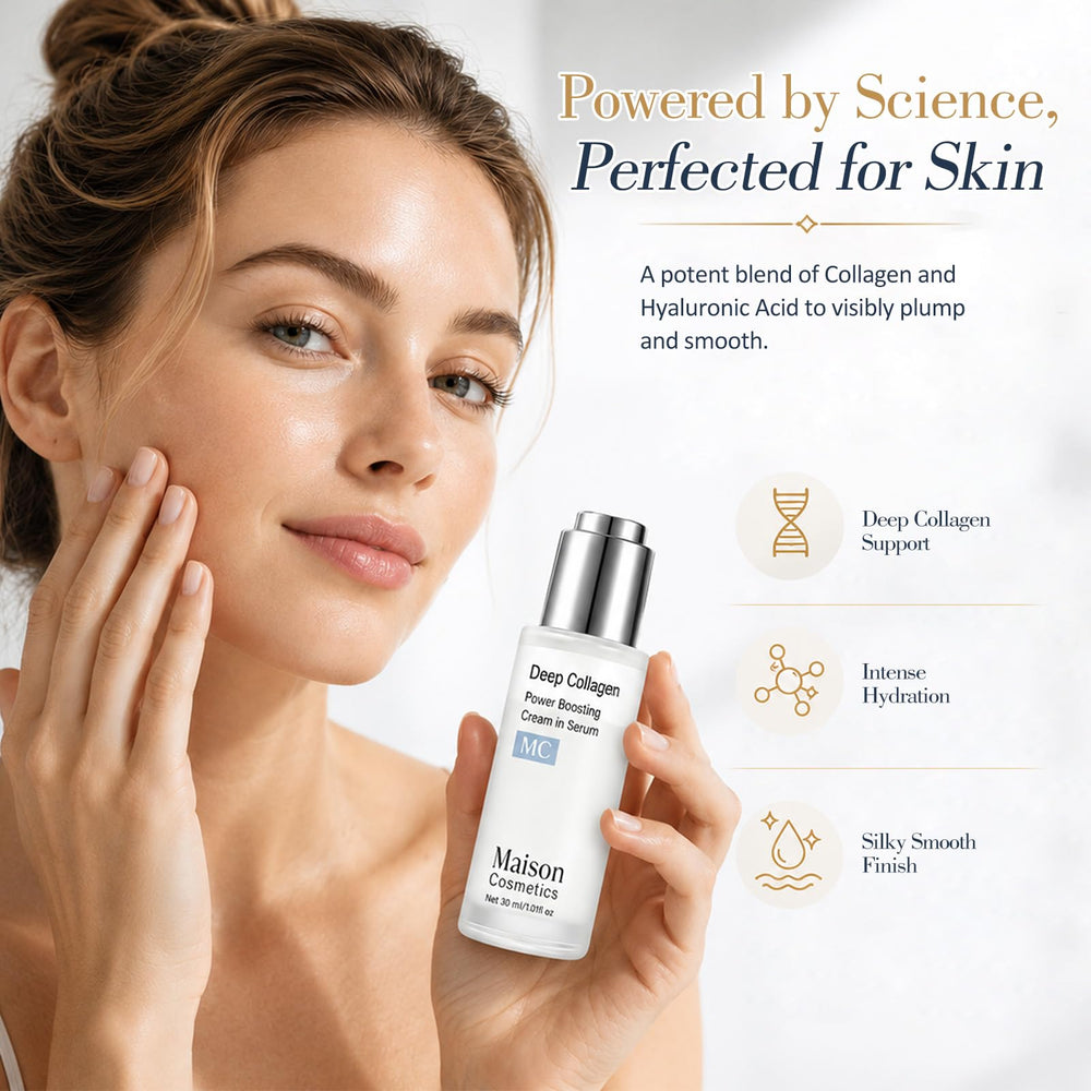TUODAW applying serum to face in morning routine, layers under sunscreen advantage