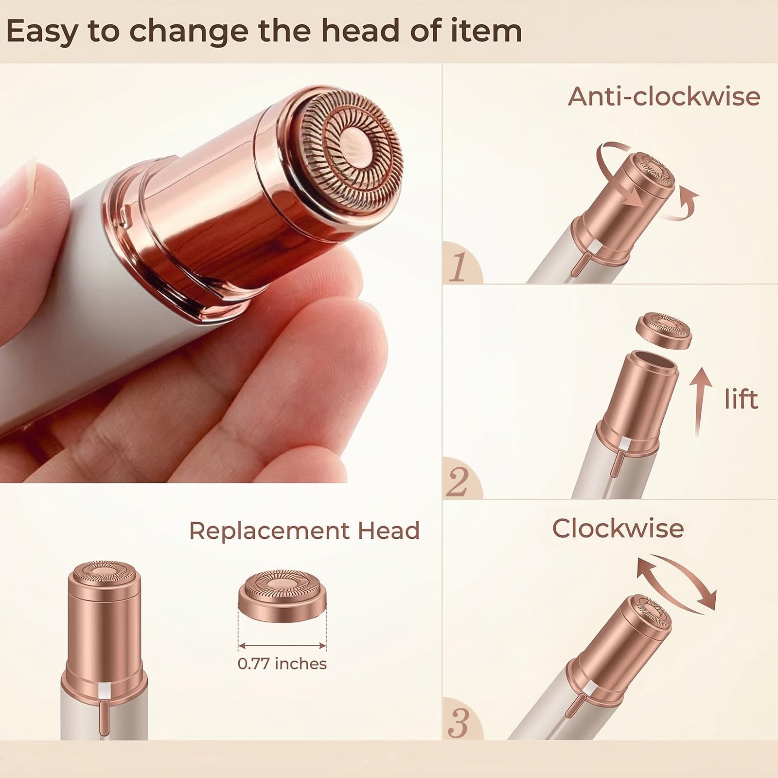 tuokiy cleaning brush beside heads for simple maintenance