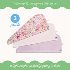 Turbie Twist elastic loop detail showing secure hold for hands-free use