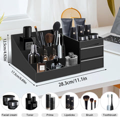 Turesmith top-down view of seven compartments showing organized bottles and easy access