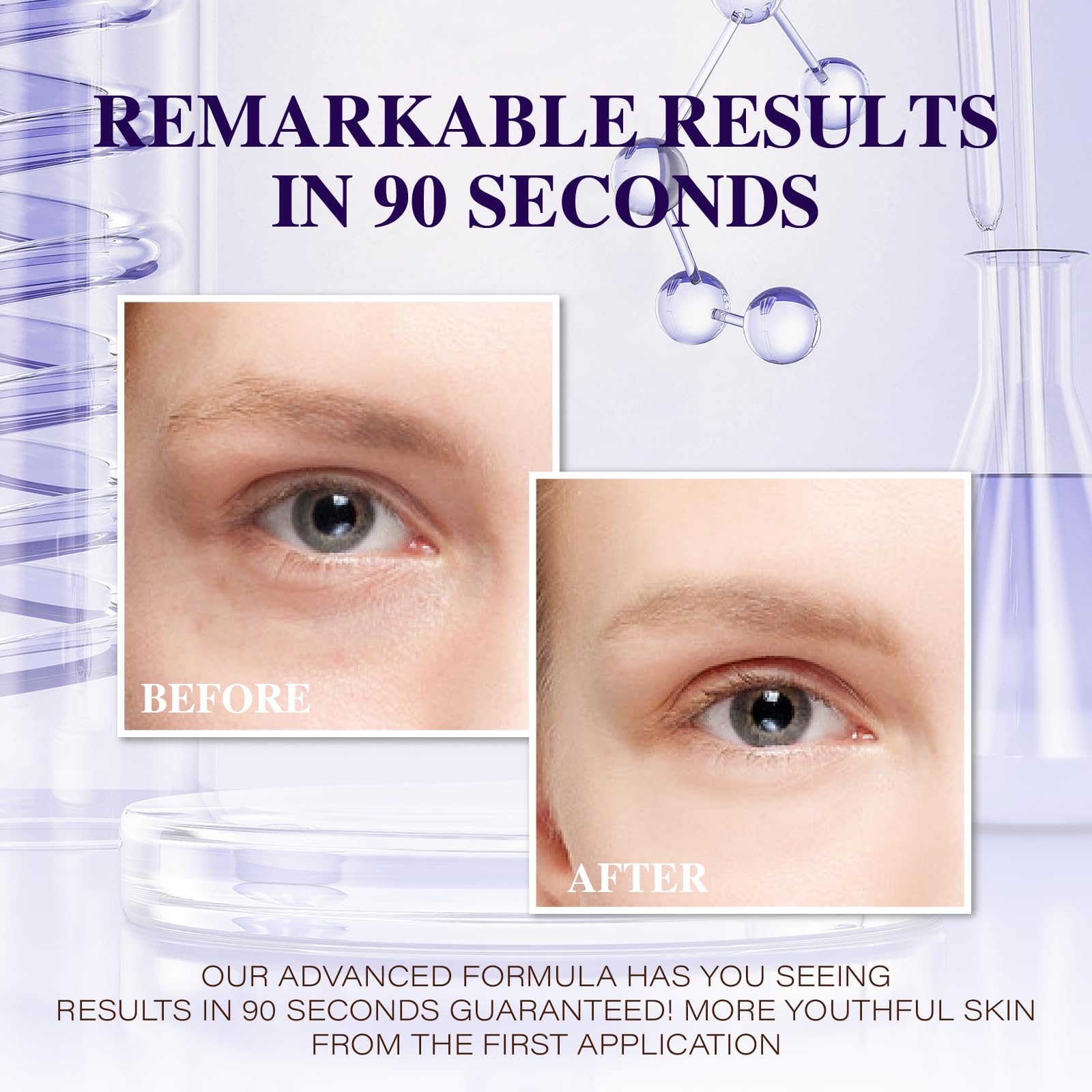 Turieoi texture close-up of serum sheen, demonstrates lightweight hydration benefit