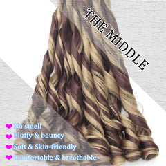 TUVOJALE length comparison displaying full 24-inch curls for style planning