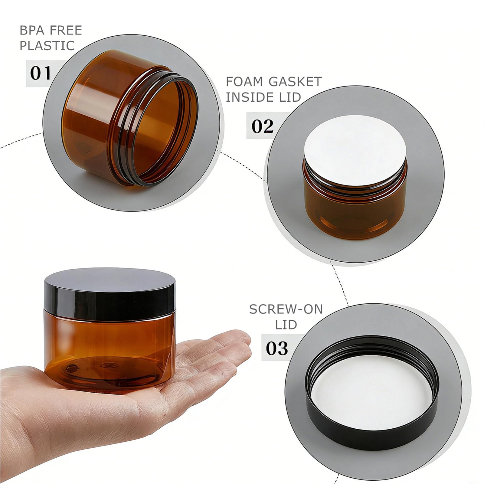 TUZAZO filled jars on shelf showing presentation and storage benefit