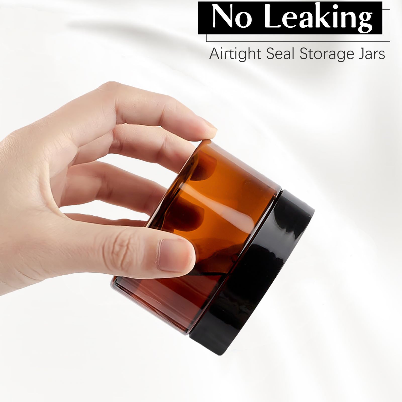 TUZAZO jar held in hand showing scale and travel-friendly benefit