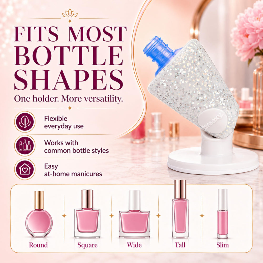 tweexy Hinge silicone collar detail highlighting secure grip on various bottles