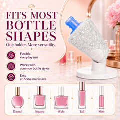 tweexy Hinge silicone collar detail highlighting secure grip on various bottles