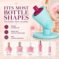 tweexy Hinge silicone grip texture providing slip-resistant hold on polish bottles