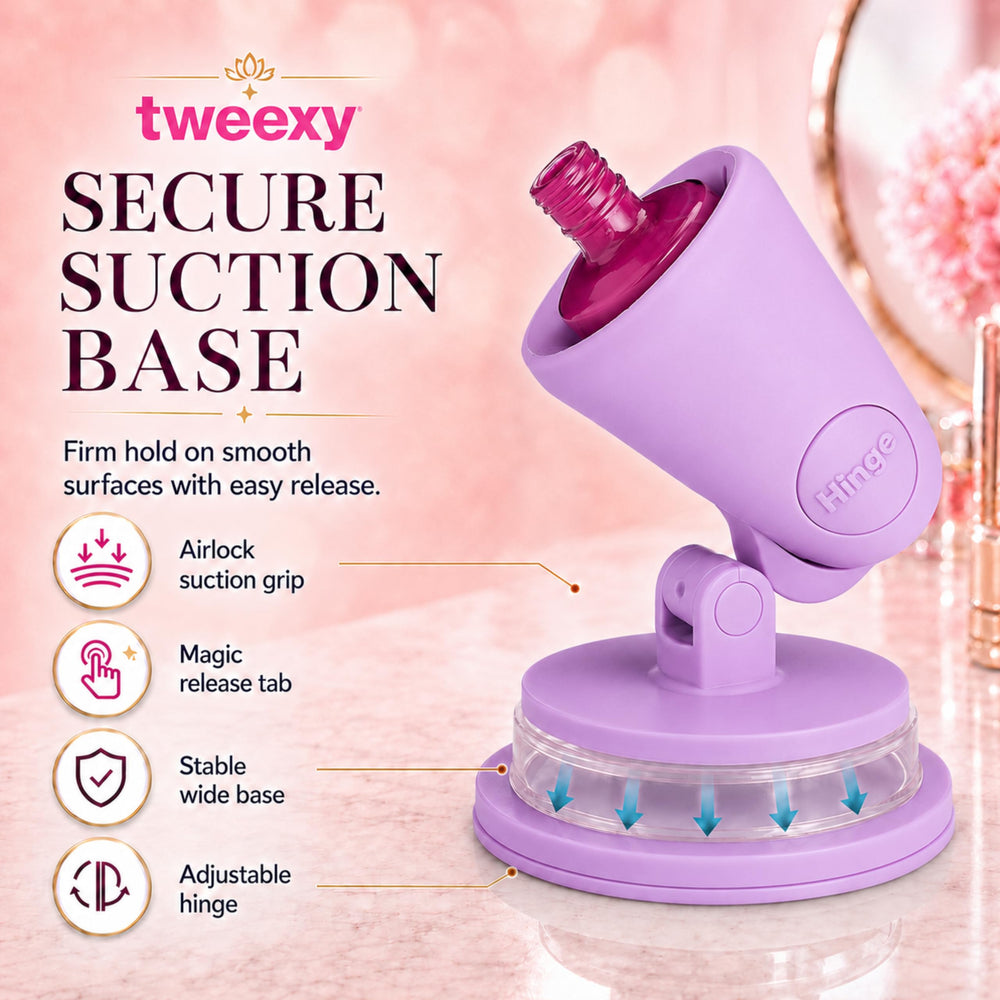 tweexy side profile highlighting adjustable hinge angle for precise brush access
