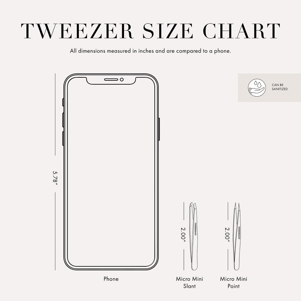 Tweezerman compact travel pouch storing tweezers for convenient portability