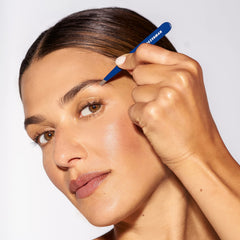 Tweezerman evening blue handle grip detail for steady comfortable control