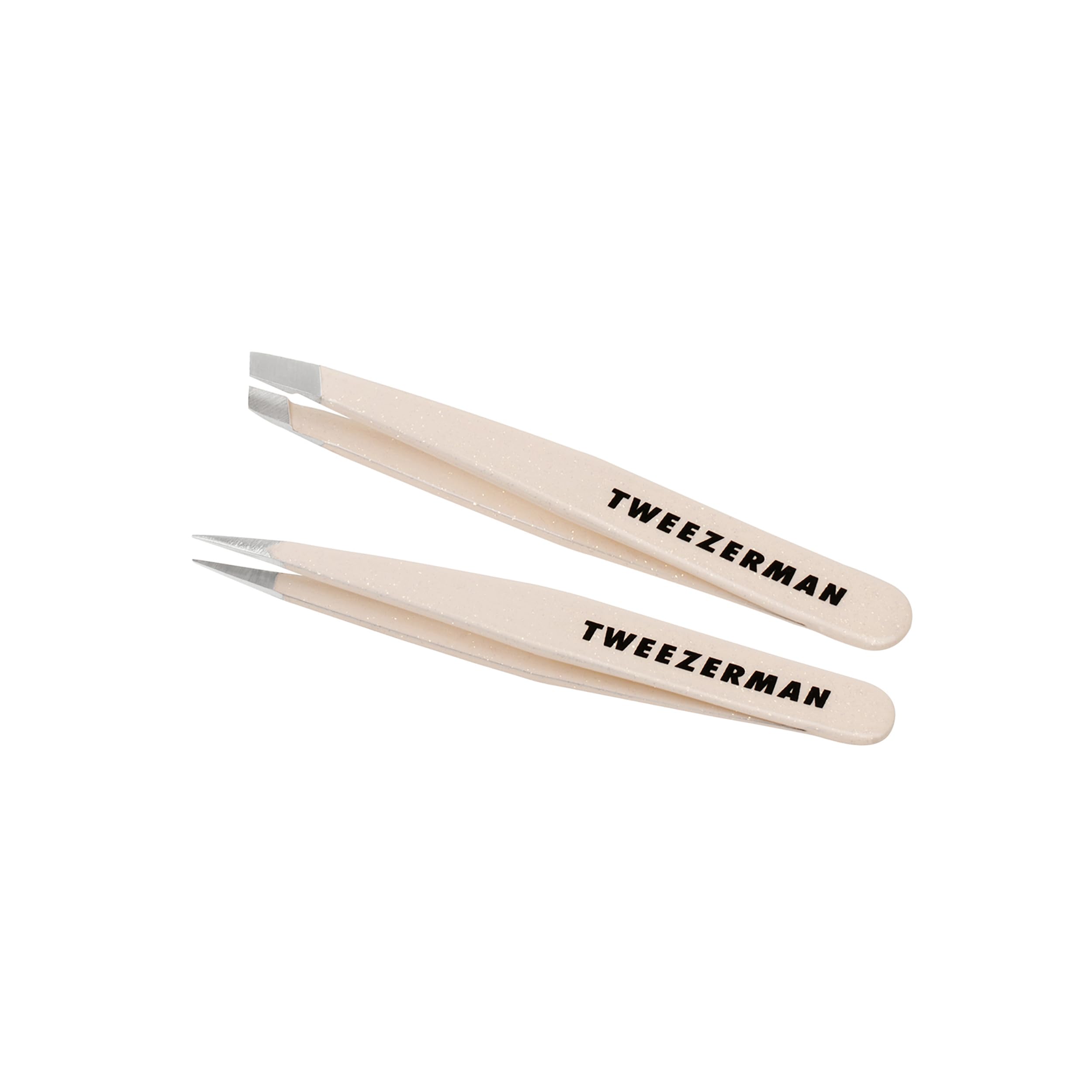 Tweezerman blue and gold finish detail emphasizing festive, premium appearance
