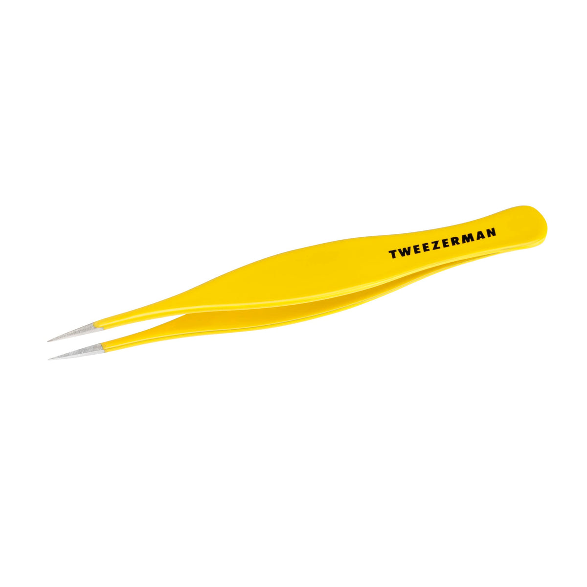 Tweezerman front view showing compact precision tweezer for accurate splinter removal