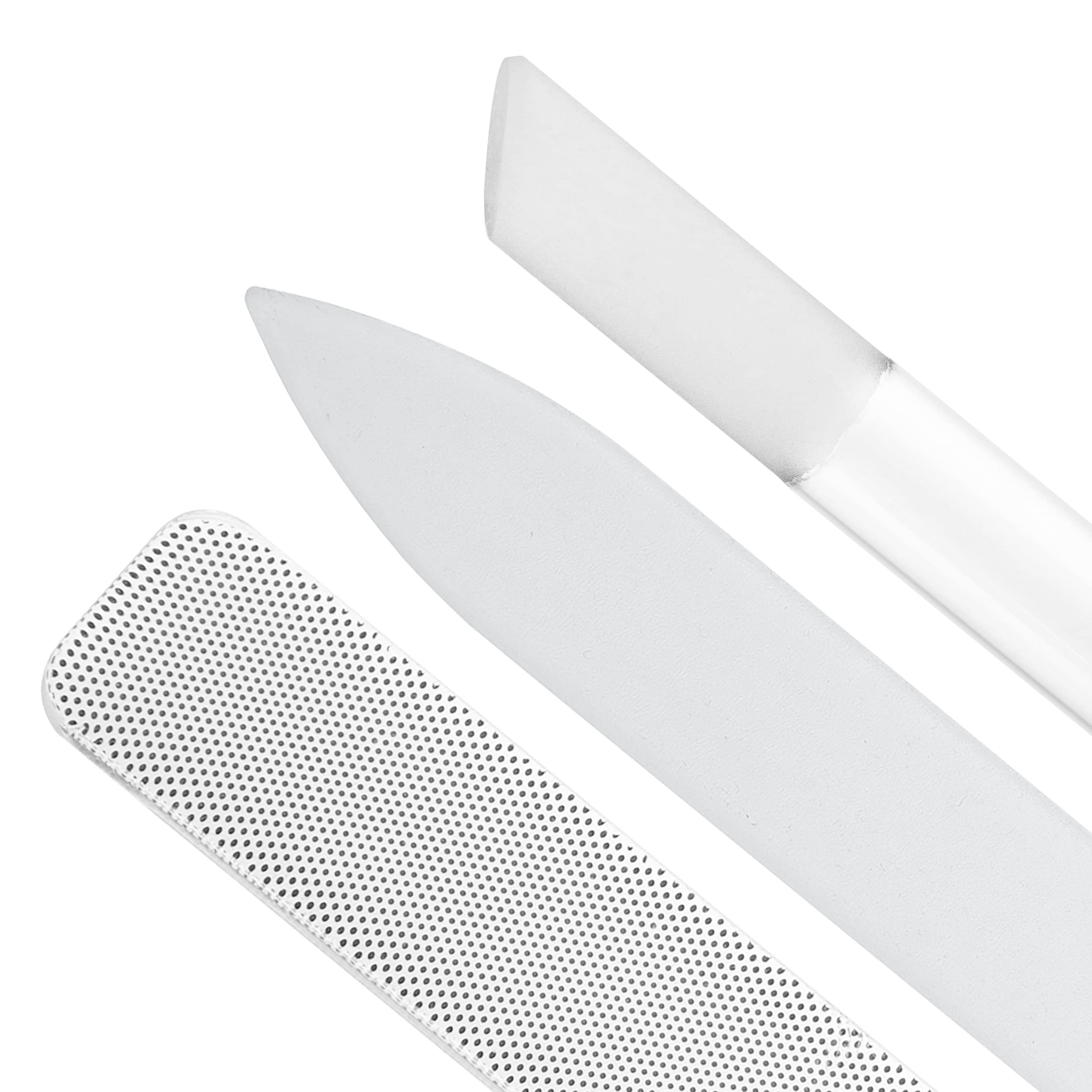 Tweezerman glass nail buffer surface detail smoothing nail plate for shine
