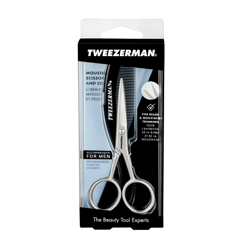 Tweezerman grooming kit on a travel toiletry tray showing portability and on-the-go convenience