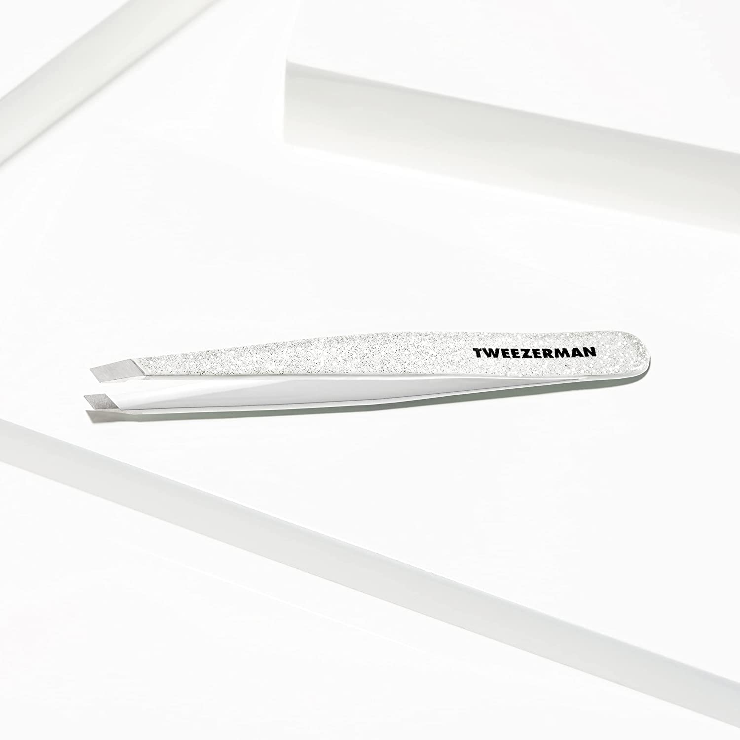 Tweezerman inside a cosmetic pouch ready for travel and protected storage
