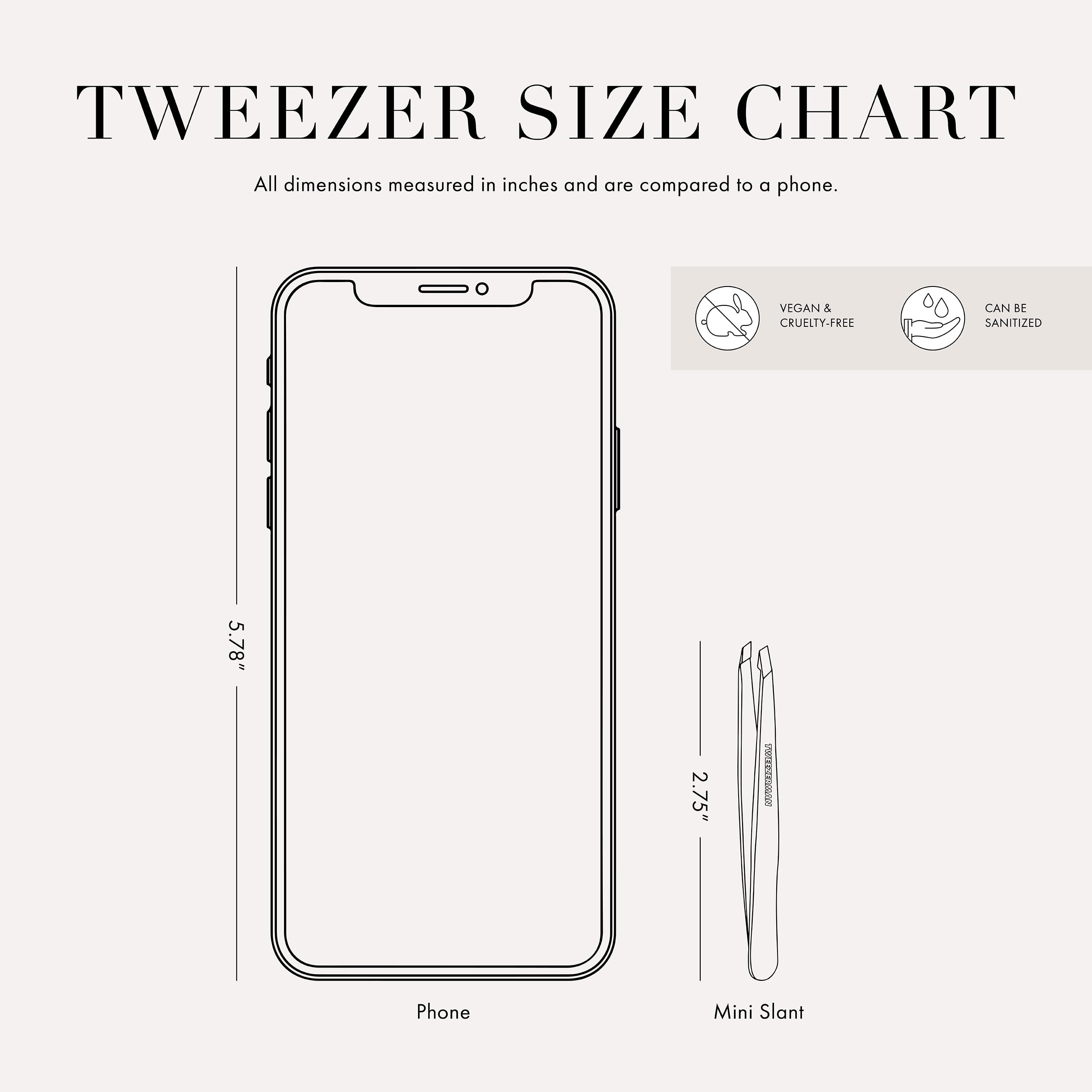 Tweezerman mini with rose gold faux-leather pouch keeping tweezer protected benefit