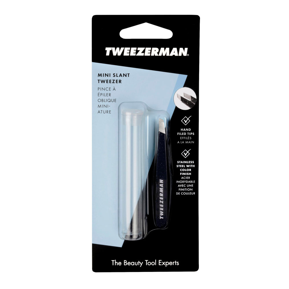 Tweezerman textured finish close-up exhibiting stylish Dusted Onyx durability