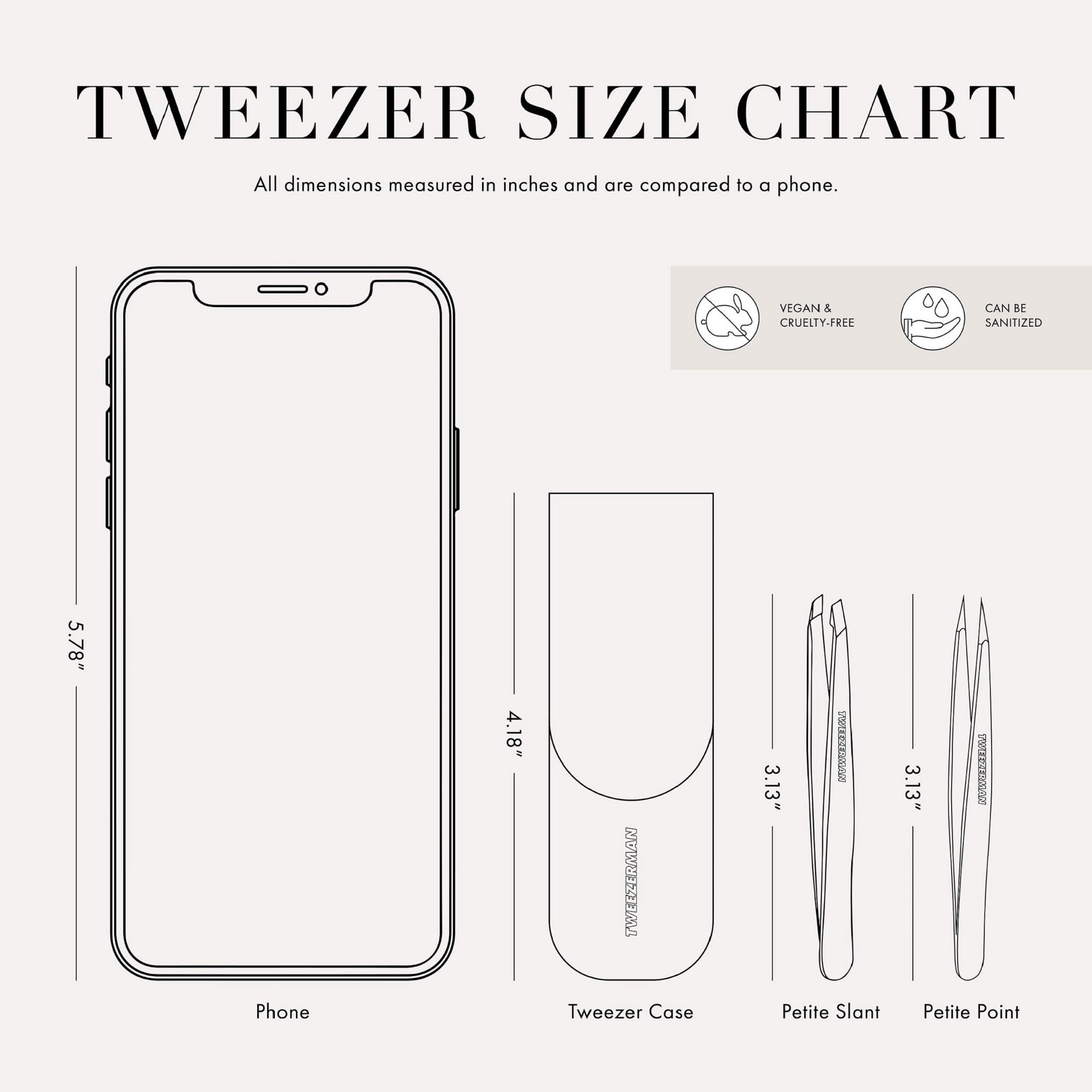 Tweezerman point tweezer detail capturing sharp tips for fine and ingrown hair removal
