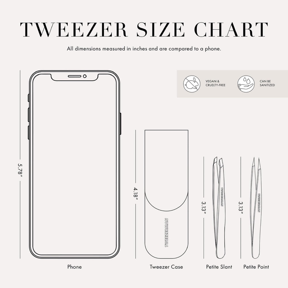 Tweezerman point tweezer detail capturing sharp tips for fine and ingrown hair removal