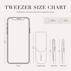 Tweezerman point tweezer detail capturing sharp tips for fine and ingrown hair removal