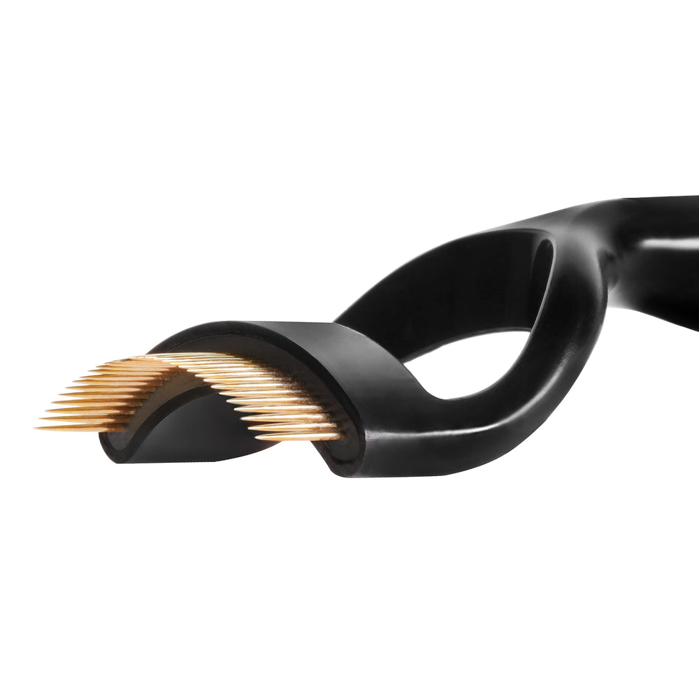 Tweezerman comb next to a coin for size comparison and travel-ready convenience