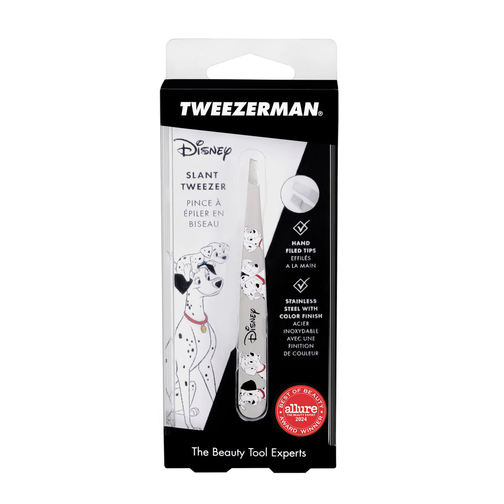 Tweezerman tweezer showing 101 Dalmatians motif for unique collector appeal