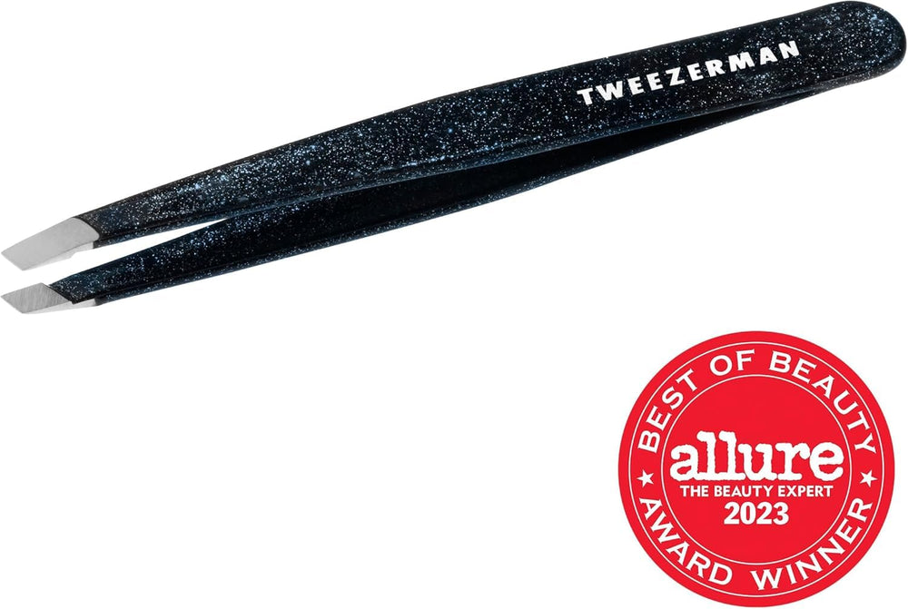 Tweezerman product packaging and label showing award recognition and details