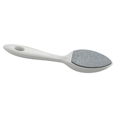Tweezerman Sole Smoother side profile with handle demonstrating comfortable hold