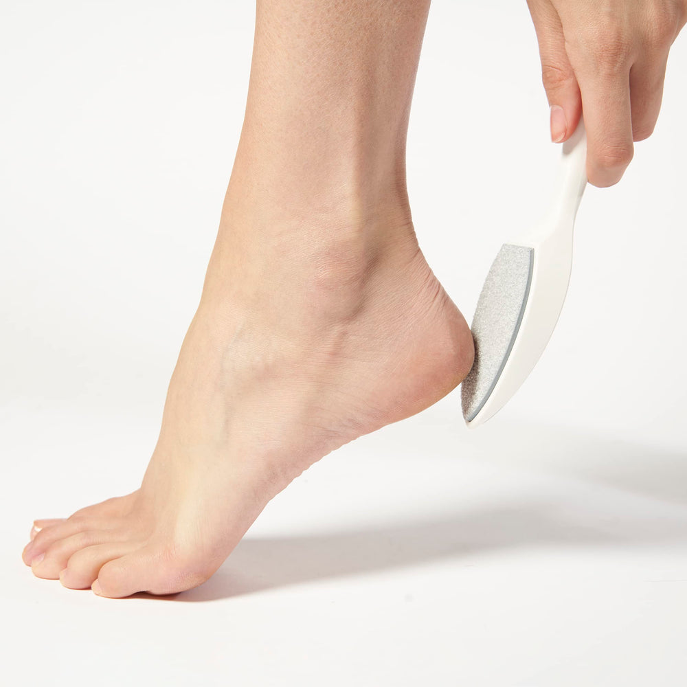 Tweezerman Sole Smoother showing both coarse and fine sides for versatile care