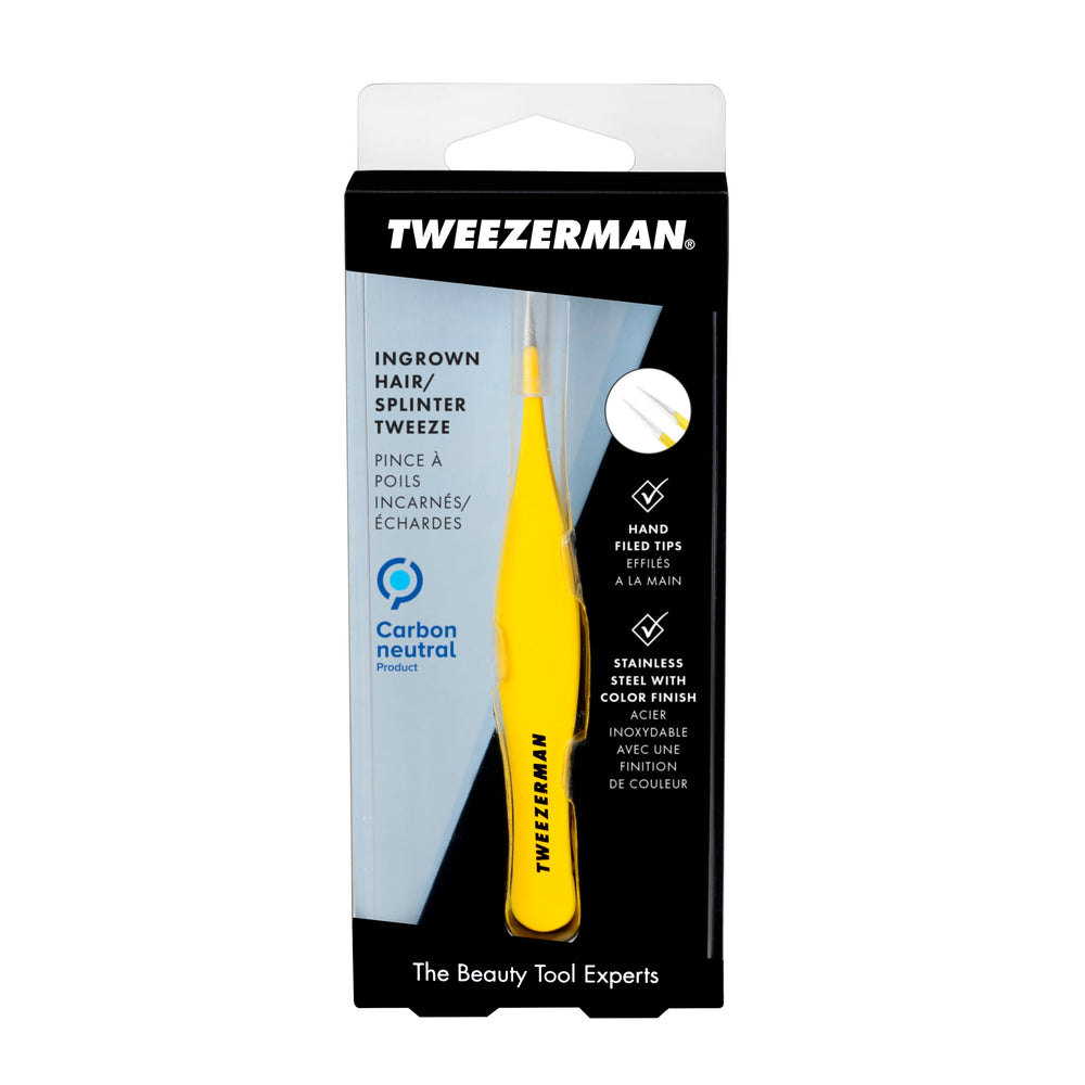 Tweezerman in outdoor setting highlighting on-the-go splinter extraction benefit