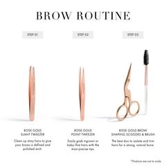 Tweezerman spoolie brush detail showing dense nylon bristles for neat styling