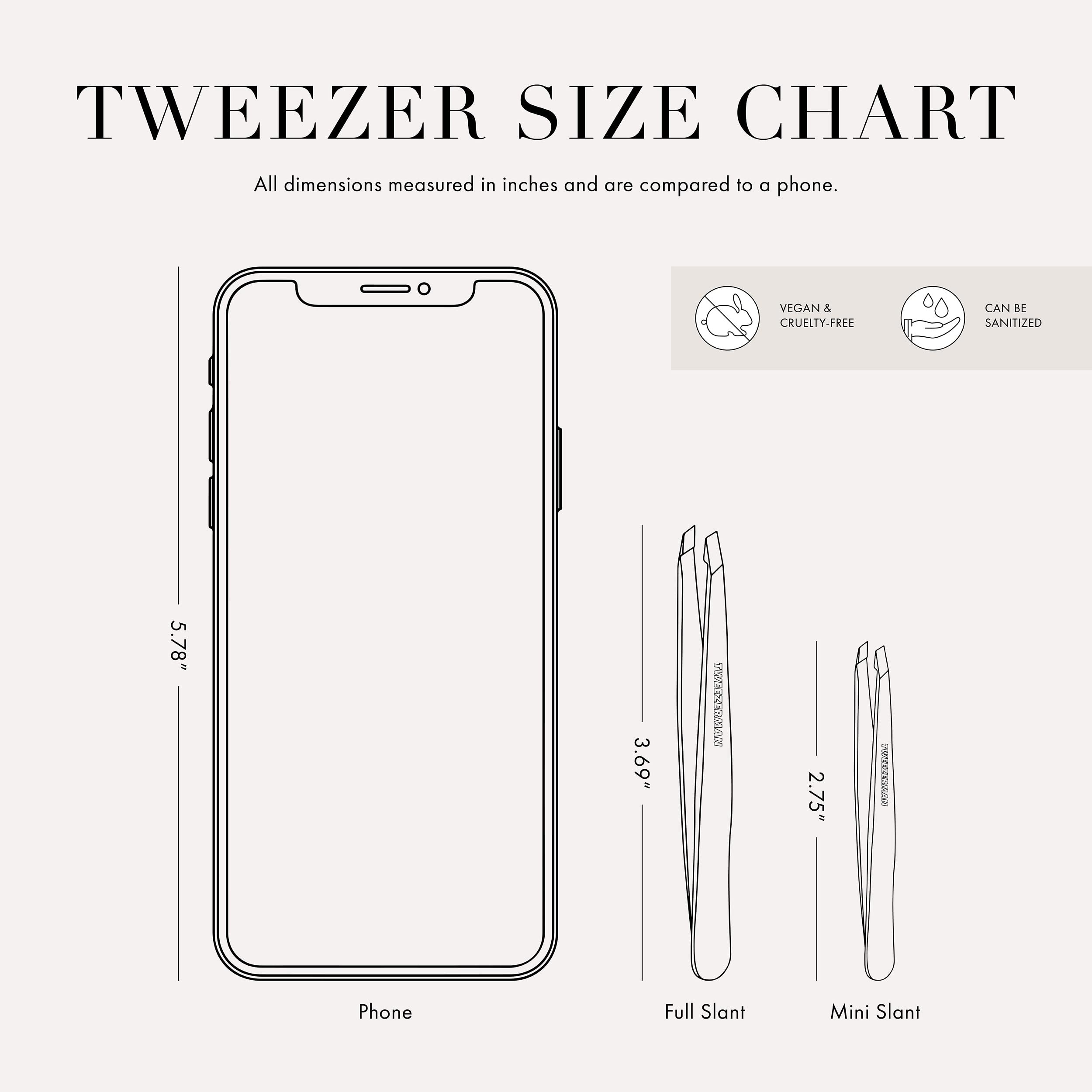 Tweezerman tweezers displayed on vanity illustrating styling convenience and readiness