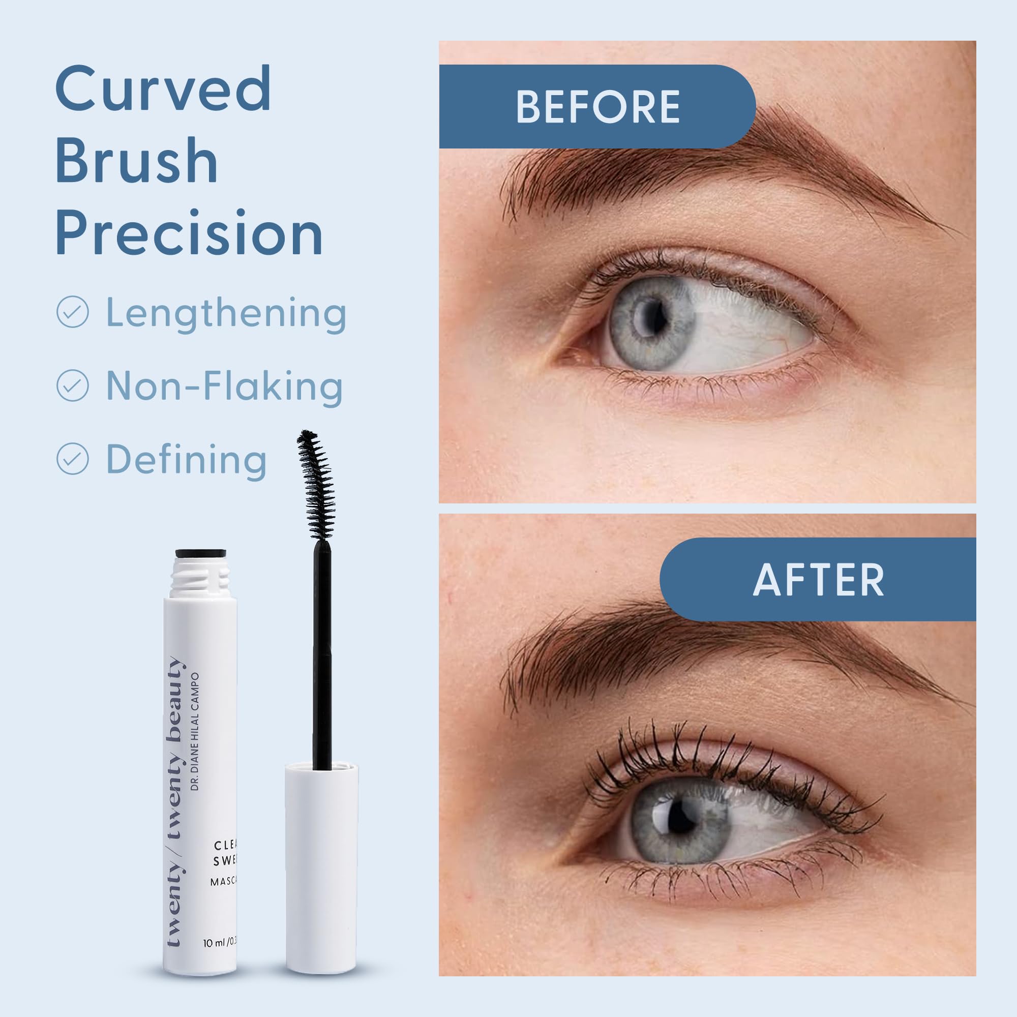 twenty/twenty beauty open lid and label showing clean ingredient focus