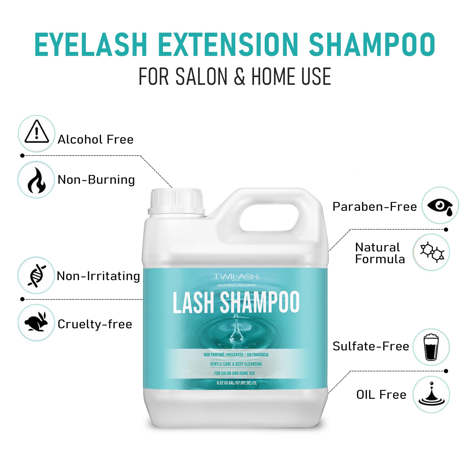 TWILASH BY DLY fluffy foam texture showing gentle cleansing action