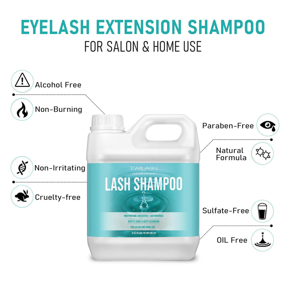 TWILASH BY DLY fluffy foam texture showing gentle cleansing action