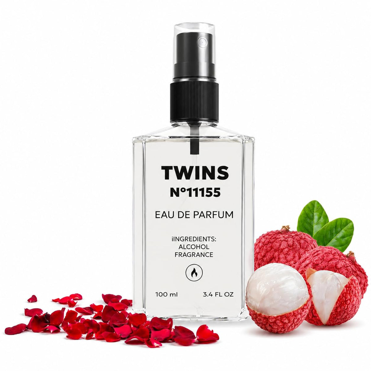 TWINS PARFUM front packaging showing label and volume, convenient travel benefit