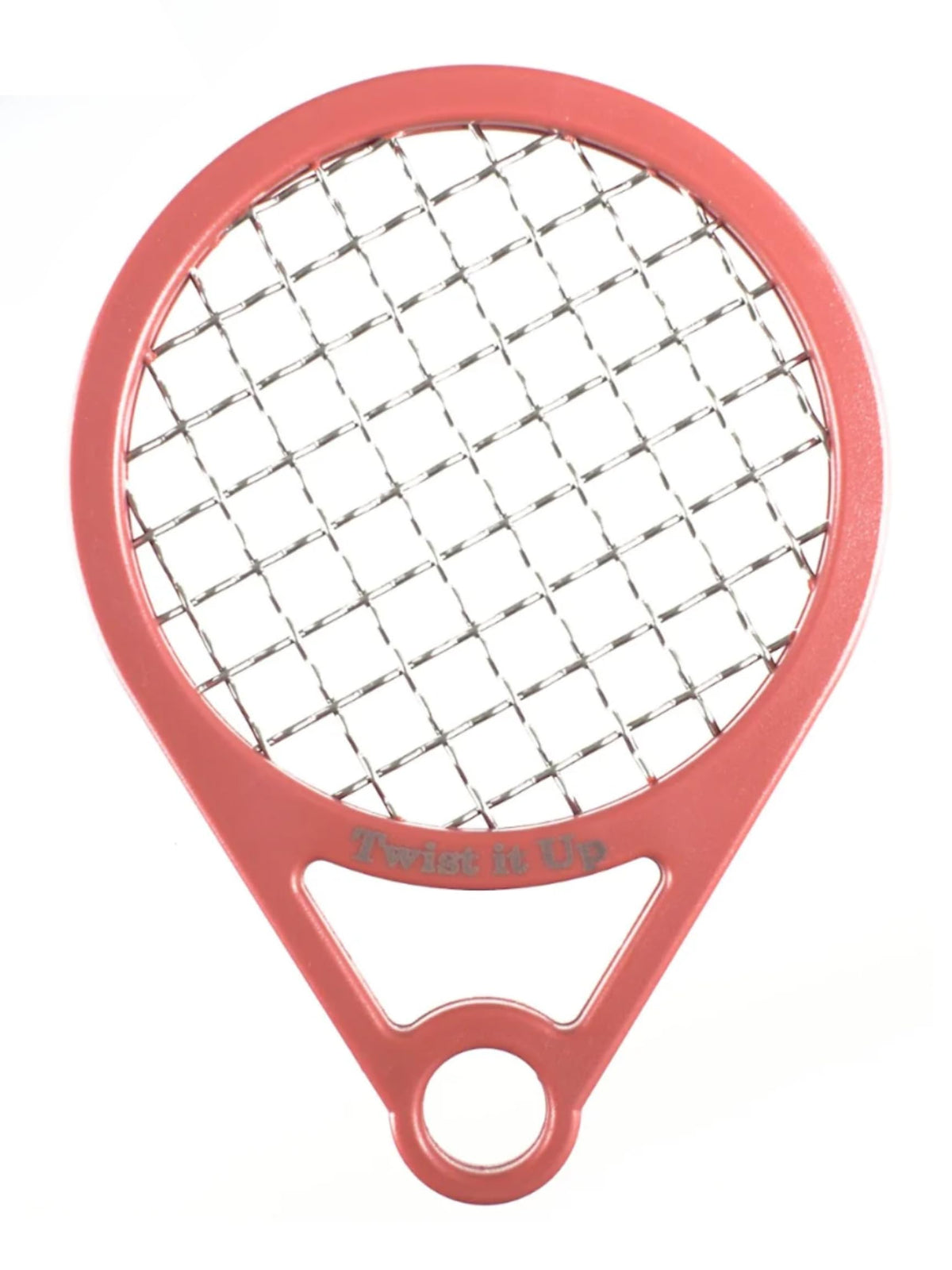 Twist It Up front view showing tennis racket design for defined curls