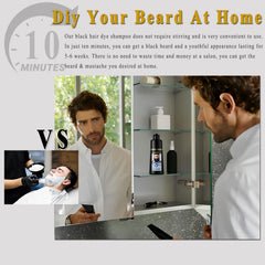 TYAYW being applied to a dry beard illustrating easy use and even coverage