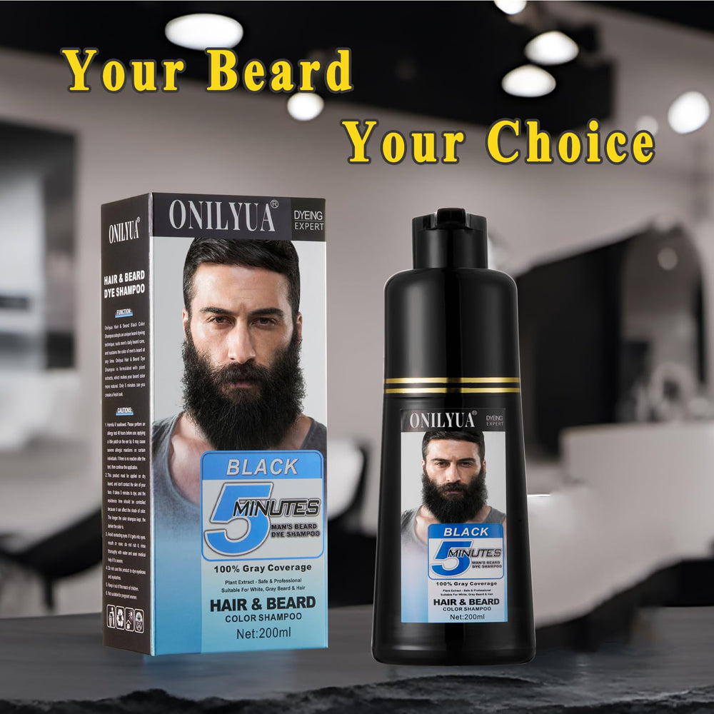 TYAYW man grooming beard in mirror suggesting effortless everyday refresh