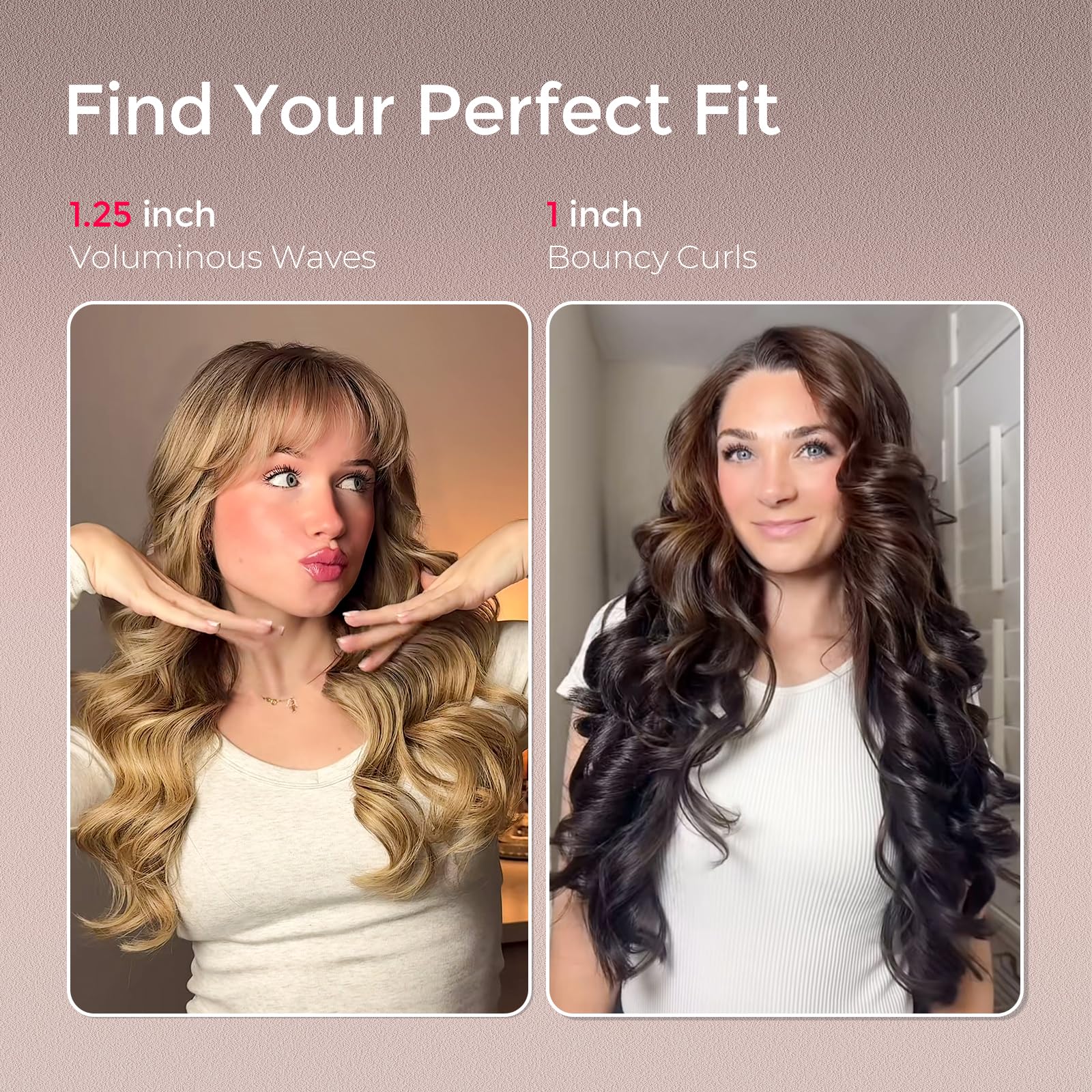 TYMO CurlPro Plus in use on long hair demonstrating efficient, repeatable curls