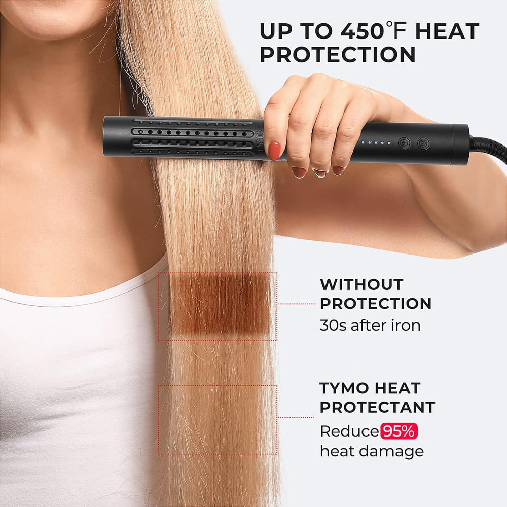 TYMO argan oil close-up highlighting nourishing oil that smooths and conditions