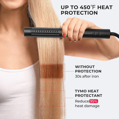 TYMO argan oil close-up highlighting nourishing oil that smooths and conditions