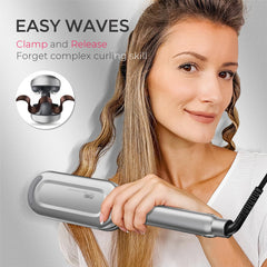 TYMO ROVY plate close-up with tourmaline ceramic sheen for reduced frizz
