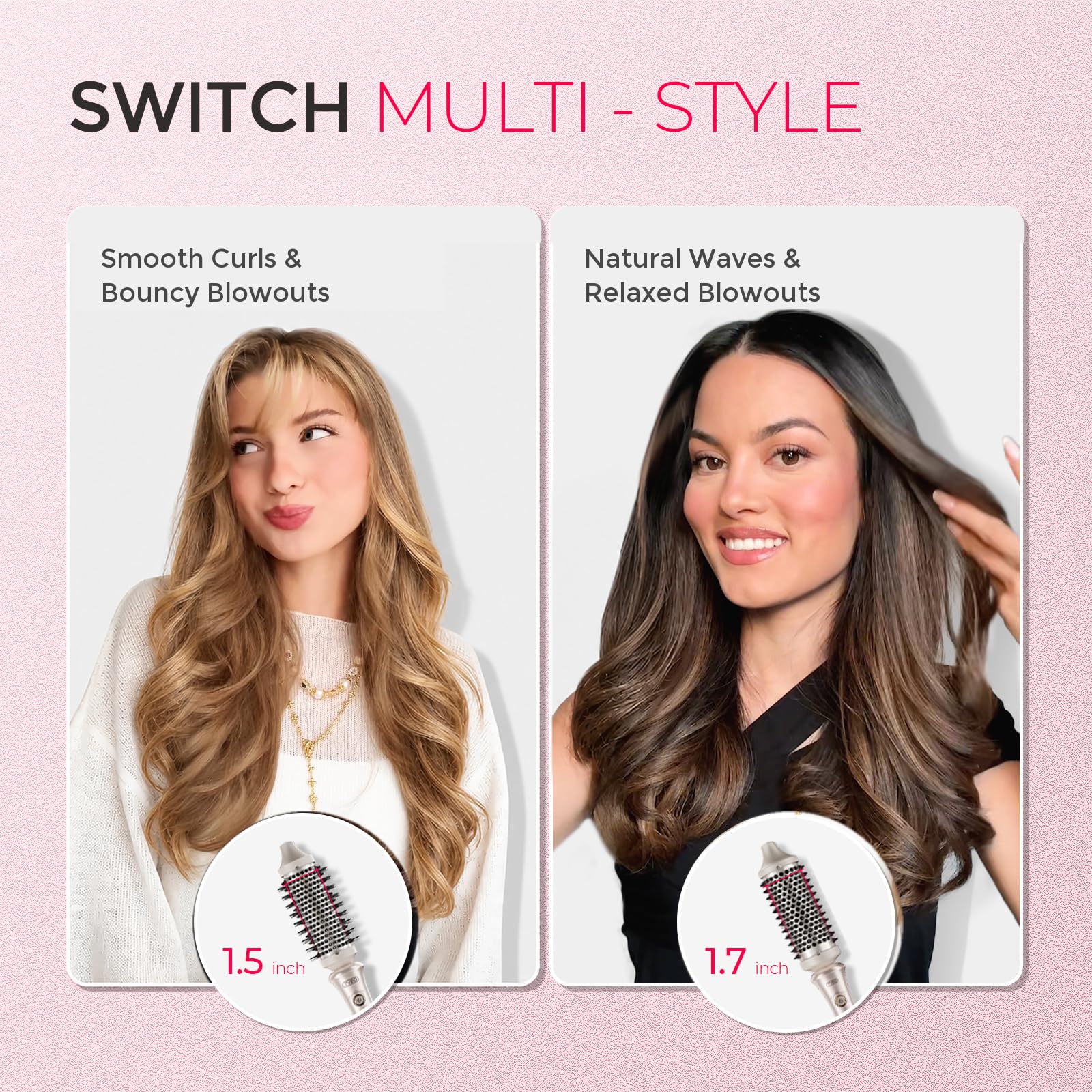 TYMO STYLUX styling a section to create volume and blowout texture