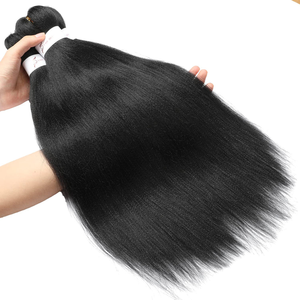 Ubeleco braid in process with stylist hands, faster installation benefit