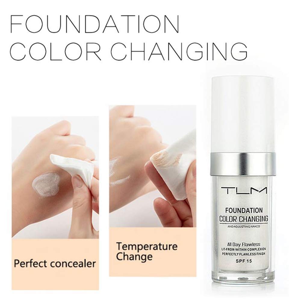 UCANBE applying foundation with brush for even coverage and quick finish