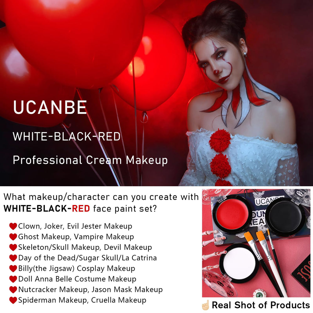 UCANBE included brushes close-up for precise and broad strokes