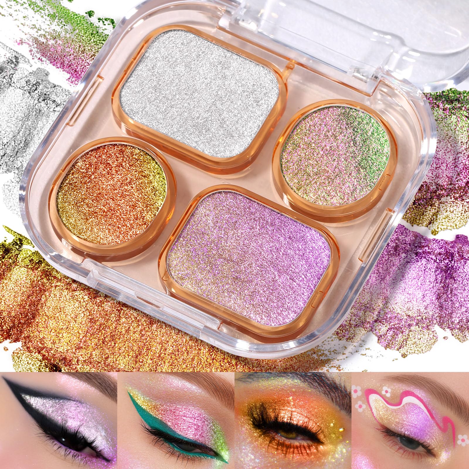 UCANBE front packaging showing four multichrome pans and clear lid for easy visibility